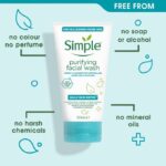 ژل شستشوی سیمپل | مخصوص پوست چرب و مختلط، سم زدایی پوست | ۱۵۰ میل Simple Daily Skin Detox Purifying Facial Wash 150ml