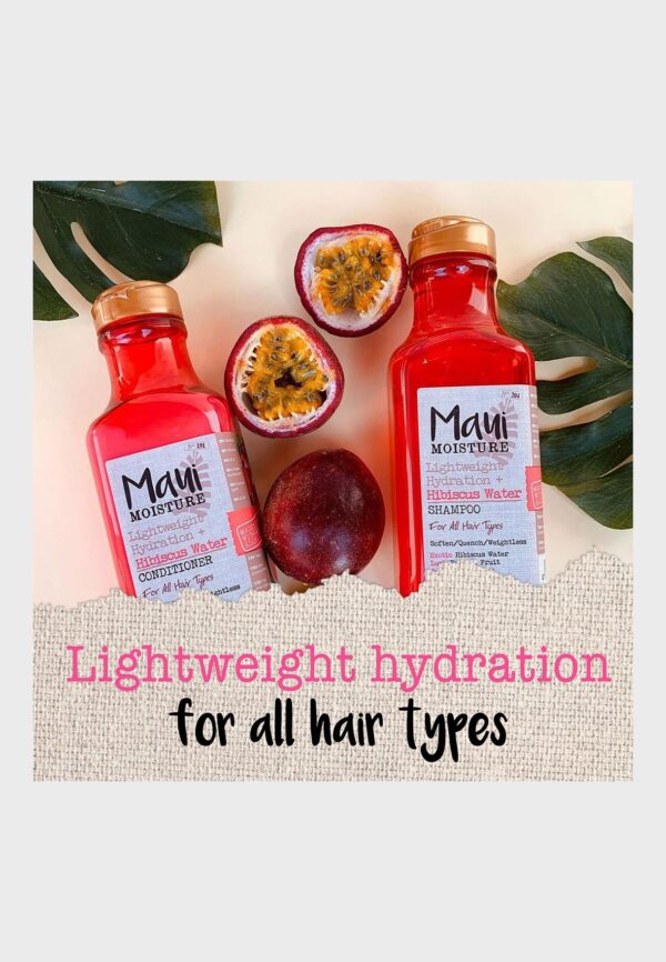 شامپو مائویی آبرسان هیبیسکوس واتر | مدل Hydration Hibiscus Water | حجم 385 میل Maui Moisture Lightweight Hydration Hibiscus Water Conditioner 385ml