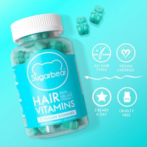 پاستیل تقویت مو شوگر بیر هیر ویتامین 60عددی| Sugarbear HAIR VITAMINS 60 Gummies