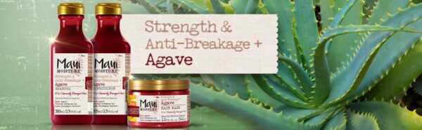 شامپو میوه آگاوه Agave مائویی Maui اصل | ضد موخوره و ترمیم کننده مو | 385 میل Maui Moisture Strength & Anti-Breakage Agave Shampoo 385ml