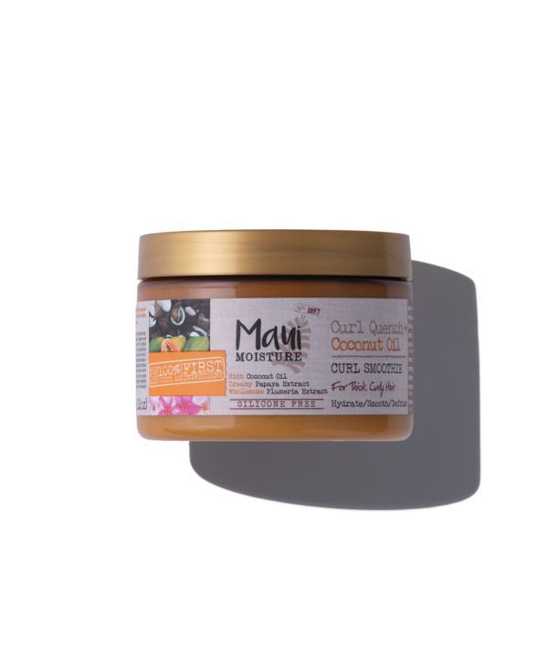 ماسک مو روغن نارگیل مائویی برای موهای فر | مدل Maui Curl Quench | وزن 340 گرم Maui MOISTURE Curl Quench + Coconut Oil Hair Mask 340gr