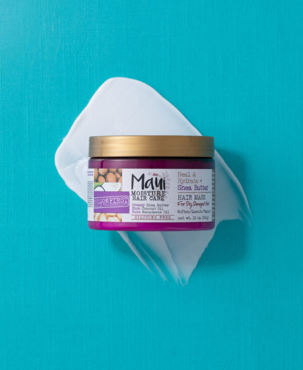 ماسک مو شی باتر Shea Butter مائویی Maui وزن 340 گرم | تقویت کننده و آبرسان قوی مو Maui Moisture Revive & Hydrate Shea Butter Hair Mask 340gr