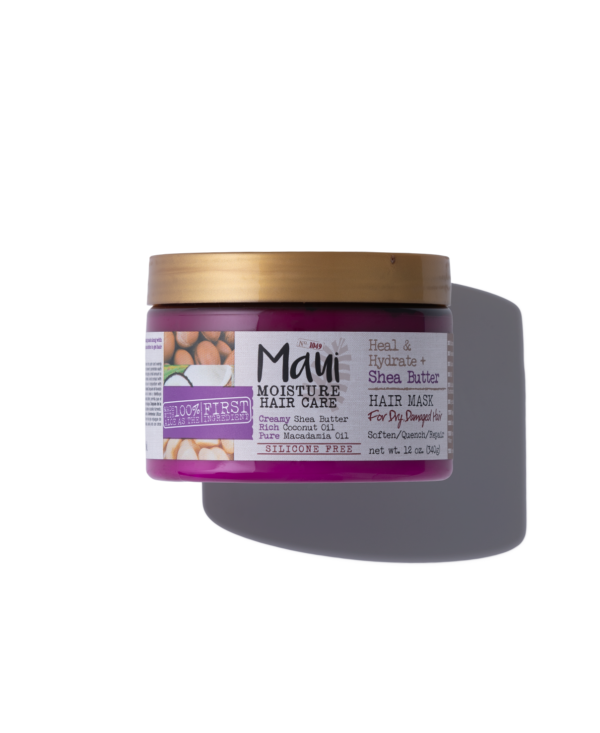 ماسک مو شی باتر Shea Butter مائویی Maui وزن 340 گرم | تقویت کننده و آبرسان قوی مو Maui Moisture Revive & Hydrate Shea Butter Hair Mask 340gr