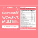 پاستیل مولتی ویتامین بانوان شوگربیر ۶۰ عددی| Sugarbear Women's multi 60 Gummies