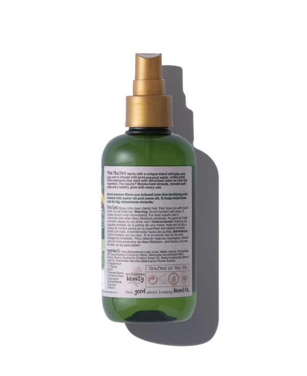 اسپری مو مائویی بامبو فایبر + ضد ریزش و بازسازی مو ۲۳۶ میل| Maui Moisture Thicken & Restore Bamboo Fibers Blow Out Mist 236ml