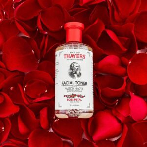 تونر افسون گر گل رز و فندوق تایرز حجم ۳۵۵ میل اصل آمریکا |THAYERS FACIAL TONER ROSE PETAL& WITCH HAZEL aloe vera formula 355 ml 