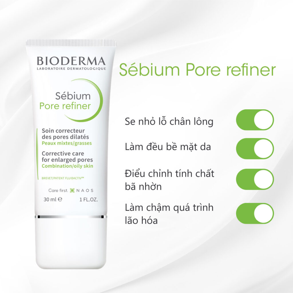 کرم مرطوب کننده ضد جوش و جمع کننده منافذ بایودرما مدل سبیوم 30 میل | BIODERMA Bioderma Sébium Pore Refiner 30 ml