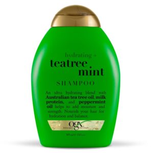 شامپو Teatree Mint او جی ایکس حجم ۳۸۵ میل| OGX Hydrating + Teatree Mint Shampoo 385 ml