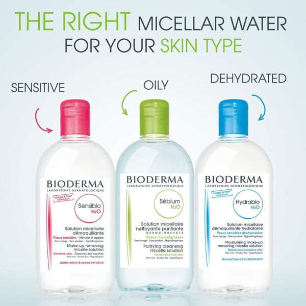 BIODERMA Sensibio H2O Micellar Cleansing Water Makeup Remover for Sensitive Skin 4