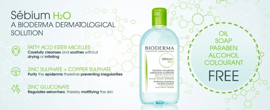 Bioderma Sebium H2O Purifying Cleansing Micelle Solution For Combination to Oily Skin 500ml 3 1