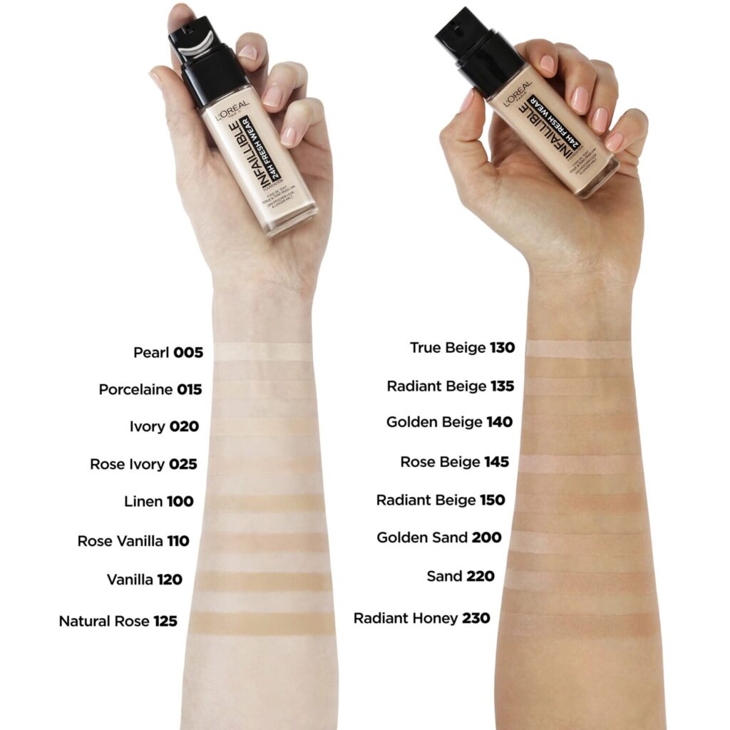 LOREAL fresh wear liquid foundation colors 1536x1536 1