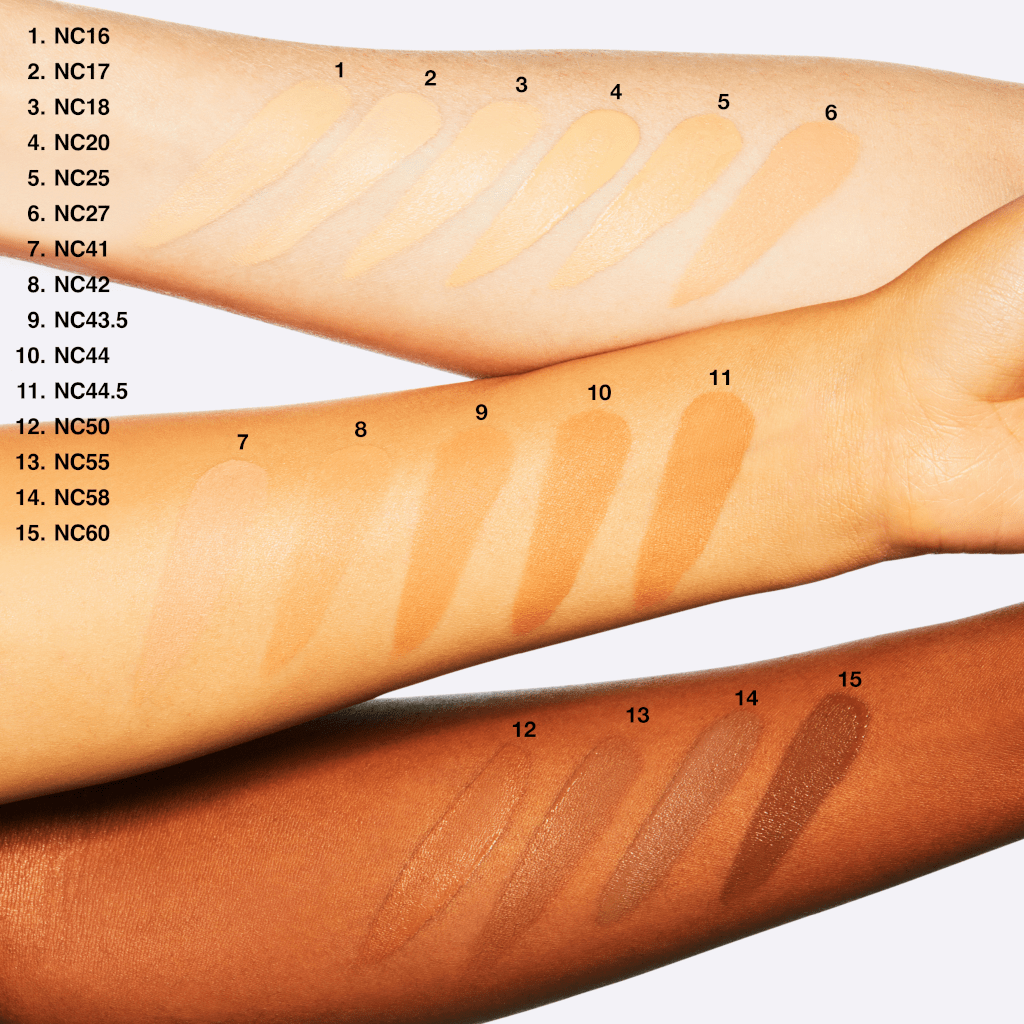 M.A.C Cosmetics Studio Fix Fluid SPF15 Foundation swatches NC 2 1024