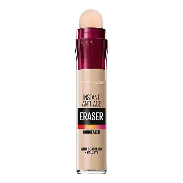 Maybelline-Eraser-Eye-Concealer-1 کانسیلر آنتی ایج ضد چروک و بسیار سبک میبلین حجم ۶.۸ میل | MAYBELLINE Instant Anti-Age Eraser 6.8 ml - Image 1