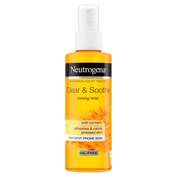 تونر زردچوبه نوتروژینا مدل soothing clear حجم 125 میلی لیتر | NEUTROGENA Clear Soothe Toning Mist 125 ml