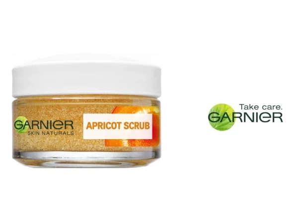 garnier facial scrub with apricot kernel particles