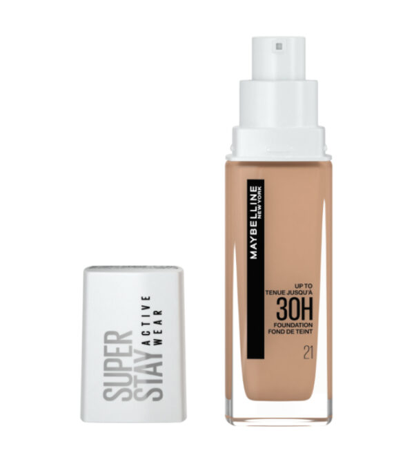 maybelline base de maquillaje superstay 30h active wear 21 nude beige 3 58413