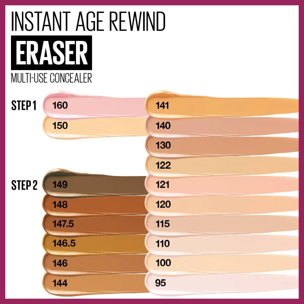 کانسیلر آنتی ایج ضد چروک و بسیار سبک میبلین حجم ۶.۸ میل | MAYBELLINE Instant Anti-Age Eraser 6.8 ml