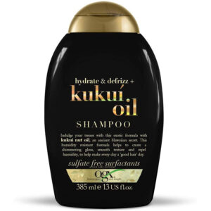 شامپو روغن کوکوی او جی ایکس OGX | بدون سولفات، آبرسان و صاف کننده مو | 385 میل OGX Kukui Oil Sulfate Free Shampoo For Frizzy Hair 385ml