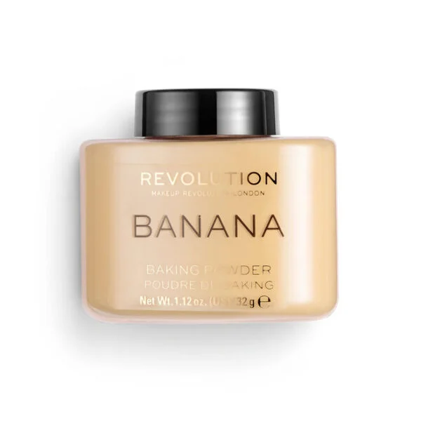 پودر بیک میکاپ رولوشن رنگ بنانا وزن ۳۲ گرم | REVOLUTION Loose Baking Powder Banana 32 g - Image 1