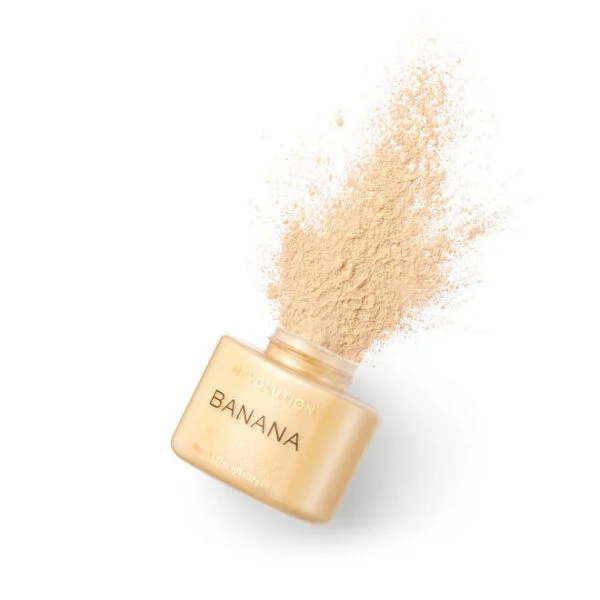 پودر بیک میکاپ رولوشن رنگ بنانا وزن ۳۲ گرم | REVOLUTION Loose Baking Powder Banana 32 g - Image 4