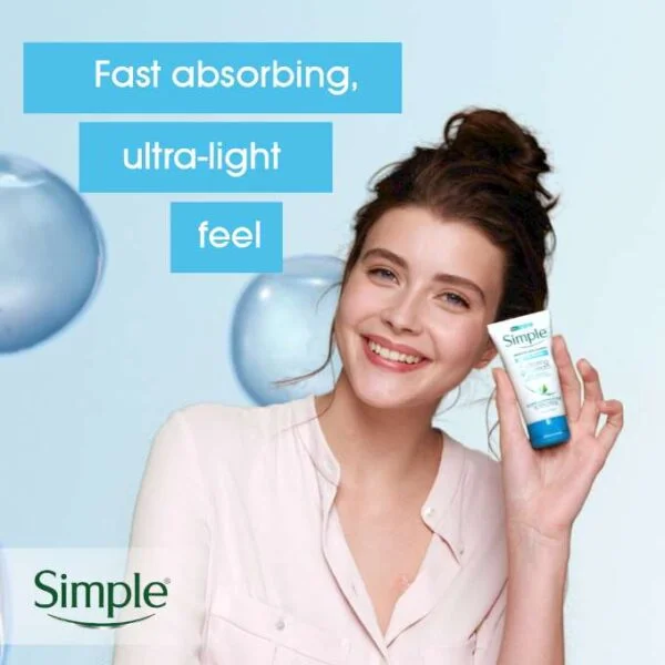 ژل کرم Hydrating صورت سیمپل حجم ۵۰ میل | Simple Water Boost Hydrating Gel Cream 50 ml - Image 4