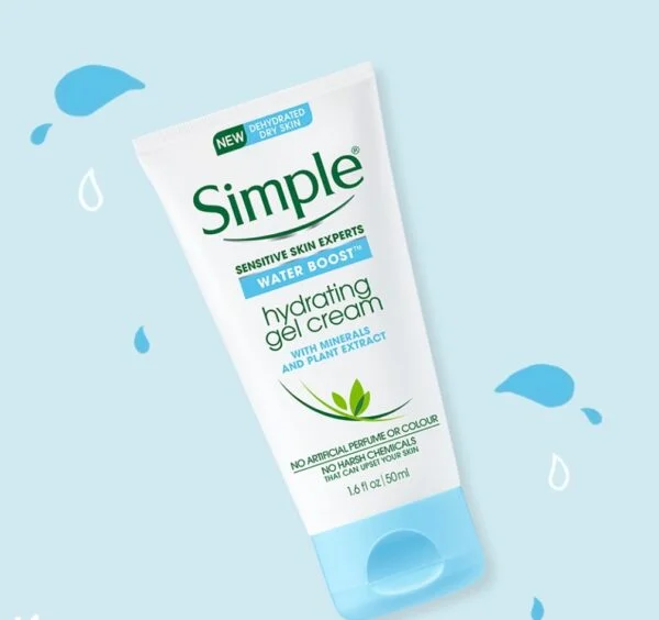 ژل کرم Hydrating صورت سیمپل حجم ۵۰ میل | Simple Water Boost Hydrating Gel Cream 50 ml - Image 3