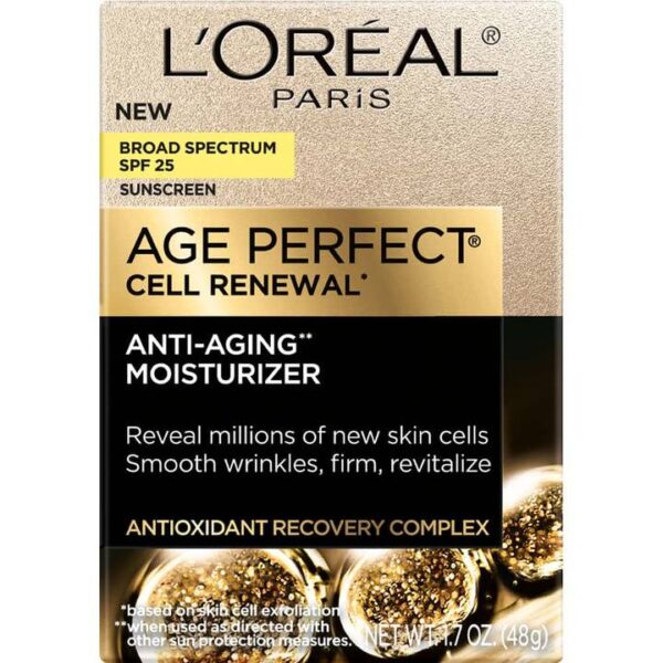 LOreal Skin Age Perfect Cell Renewal Moisturizer SPF 25 Front Carton 2