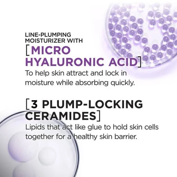 کرم روز ضد چروک رویتالیفت فیلر لورال حجم ۵۰ میل | LOREAL Revitalift Filler hyaluronic asid day cream 50 ml - Image 4