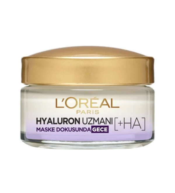 کرم شب آبرسان و مرطوب کننده حاوی هیالورونیک اسید لورال هیالورون اسپشیالیست | Loreal Hyaluron Specialist Skin Plump Moisturizing Cream Night 50ml - Image 1