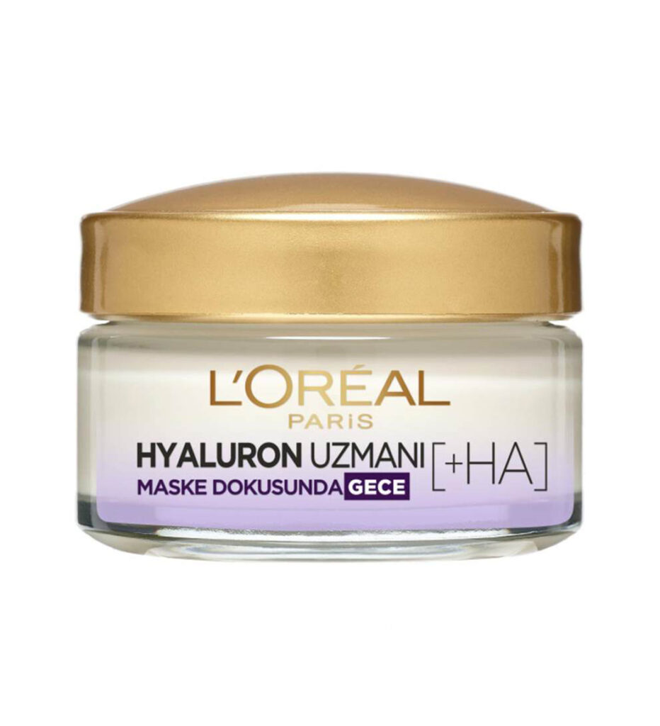 کرم شب آبرسان و مرطوب کننده حاوی هیالورونیک اسید لورال هیالورون اسپشیالیست | Loreal Hyaluron Specialist Skin Plump Moisturizing Cream Night 50ml