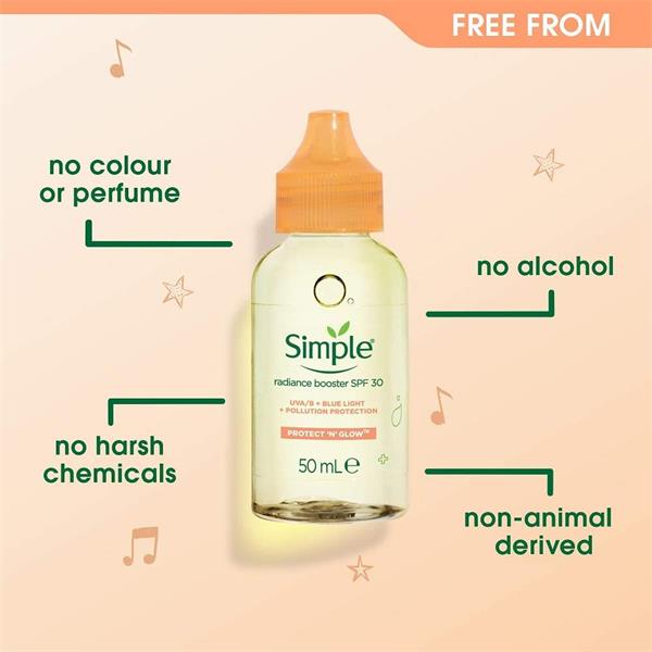 سرم روشن کننده و ضدآفتاب SPF30 سیمپل|SIMPLE SIMPLE Protect N Glow Radiance Booster SPF30