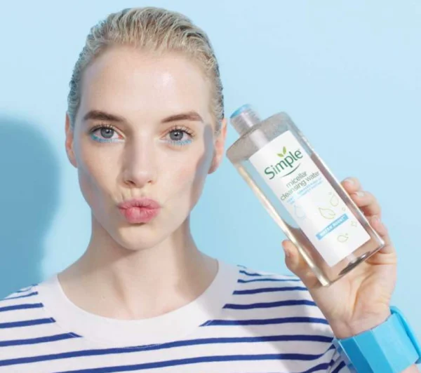 میسلار واتر پوست خشک و حساس سیمپل لاین واتر بوست | SIMPLE Water Boost Micellar Cleansing Water 400ml - Image 2