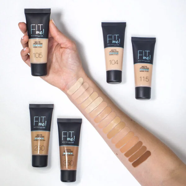 کرم پودر فیت می میبلین ۳۰ میل تیوپی | Maybelline Fit Me Matte and Poreless Foundation 30ml - Image 2