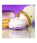 کرم شب آبرسان و مرطوب کننده حاوی هیالورونیک اسید لورال هیالورون اسپشیالیست | Loreal Hyaluron Specialist Skin Plump Moisturizing Cream Night 50ml - Image 3