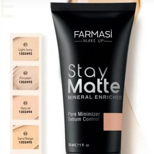 کرم پودر مات فارماسی حجم ۳۰ میل | FARMASI Stay Matte Foundation 30 ml - Image 4