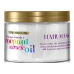 ماسک مو فری سولفات روغن نارگیل میراکل OGX او جی ایکس 168|300میل | OGX Extra Strength Damage Remedy Coconut Miracle Oil Hair Mask 168g