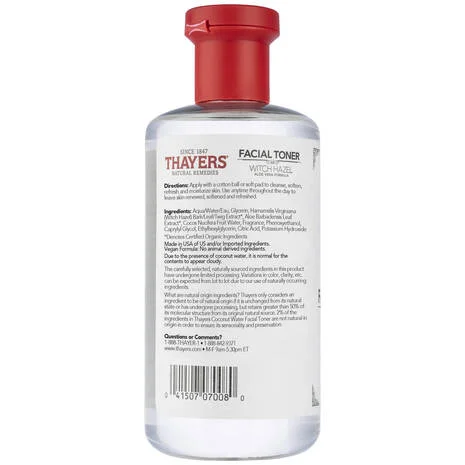 تونر فندق افسونگر تایرز مدل بدون رایحه | Thayers Witch Hazel UnscentedFACIAL TONER 355 ml - Image 8