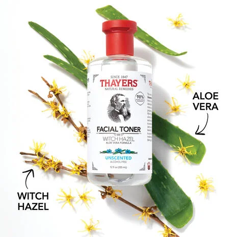 تونر فندق افسونگر تایرز مدل بدون رایحه | Thayers Witch Hazel UnscentedFACIAL TONER 355 ml