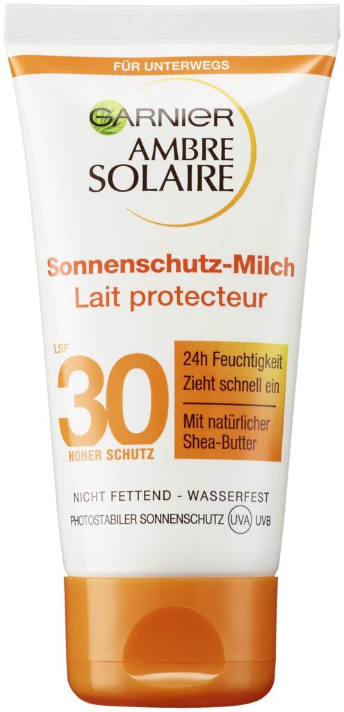 کرم ضد آفتاب و مرطوب کننده گارنیر اس پی اف50و30|‌GARNIER ambere solaire lait protecteur spf 50 30