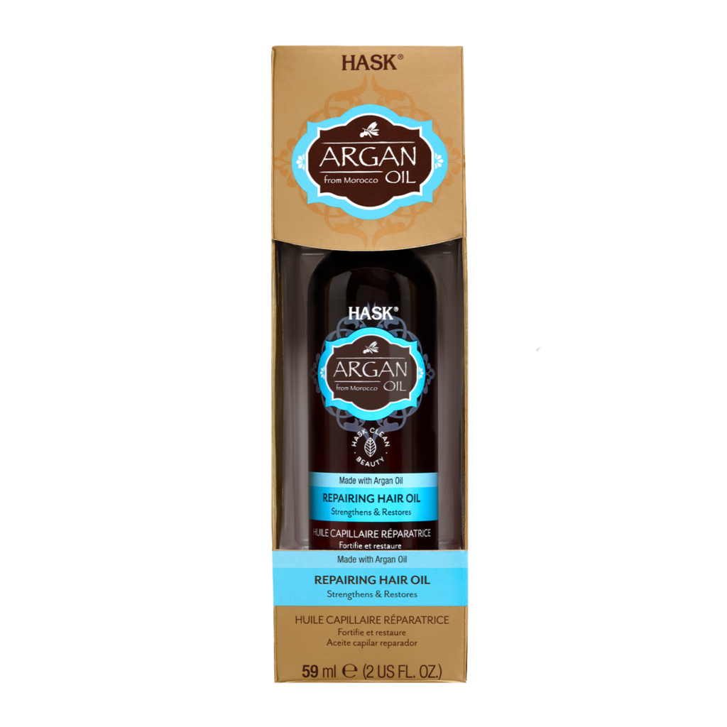 روغن ترمیم کننده و تقویت کننده مو آرگان هاسک | HASK Argan Oil From Morocco Repairing Hair Oil strengthens and restores 59ml