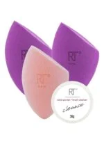 ست اسفنج (بیوتی بلندر) ریل تکنیک سه عددیبه همراه صابون شستشوی براش و اسفنج|‌ Real Techniques blend glow set 3 Sponges