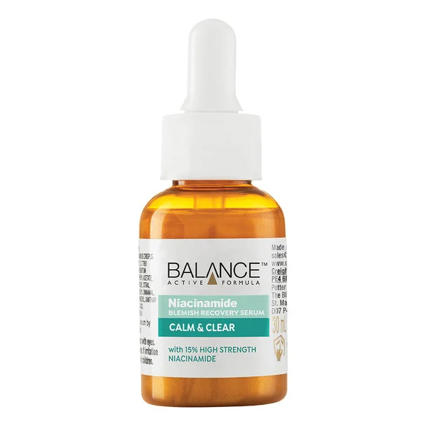 سرم نیاسینامید 15% بالانس ضد جوش و لک و شفاف کننده حجم 30 میل | Balance Active Formula 15% Niacinamide Blemish Recovery Serum 30 ml - Image 1