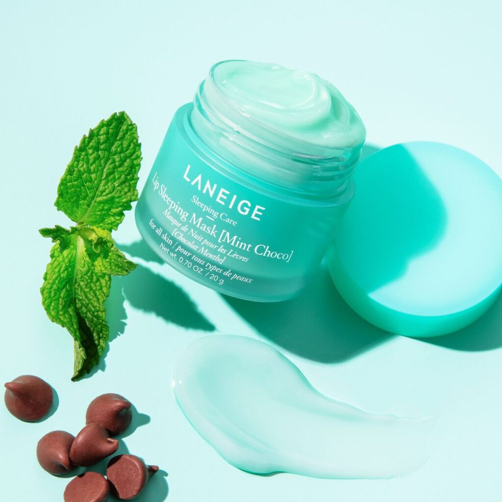 ماسک لب شب شکلات نعنایی لانیژ ۸ گرم | LANEIGE lip sleeping mask(mint choco) 8g