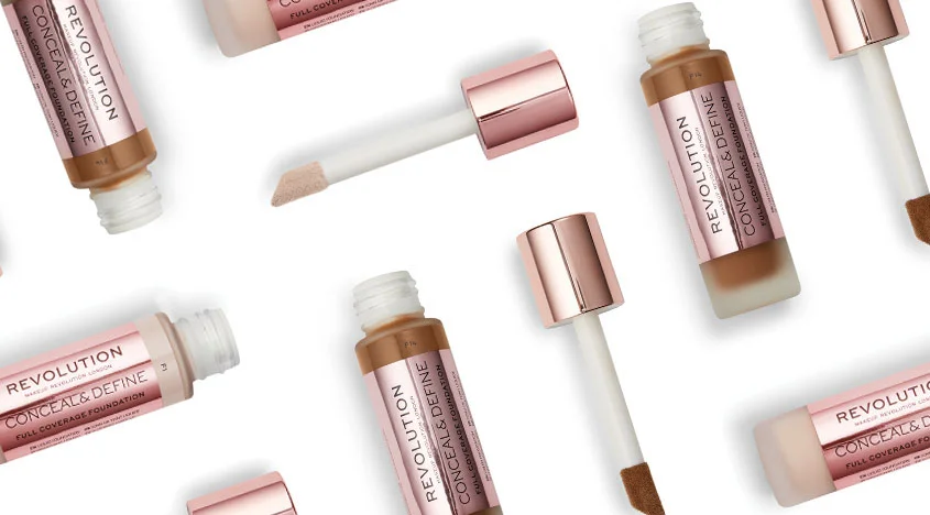 کرم پودر رولوشن مدل کانسیل اند دیفاین فول کاور| Revolution Conceal And Define foundation 23ml