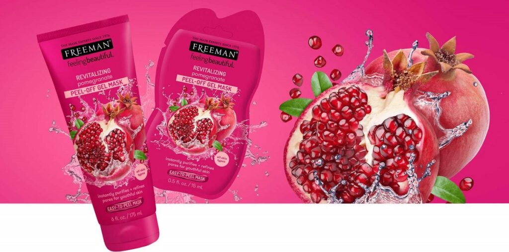 ماسک پیل آف انار فریمن ۱۷۵میل|FREEMAN Revitalizing Pomegranate Peel-Off Gel Mask 175ml