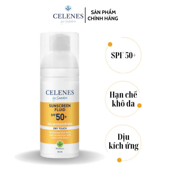 Cong dung Kem chong nang CELENES SPF 50 danh cho da kho 50ml 1 1 1