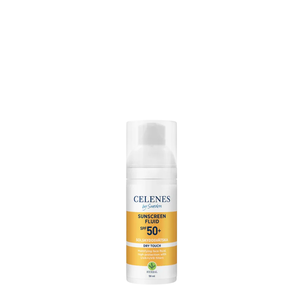 ضدآفتاب گیاهی فلوئید سلنس| CELENES HERBAL SUNSCREEN DRY TOUCH 50+SPF