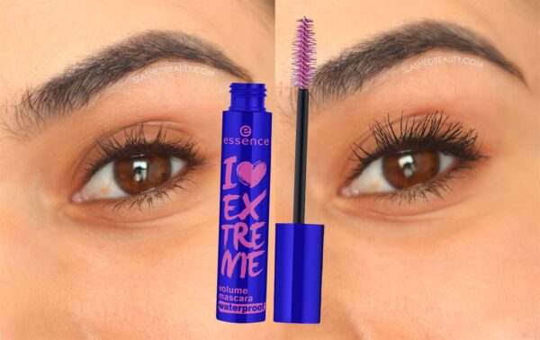 essence i love extreme volume mascara before after