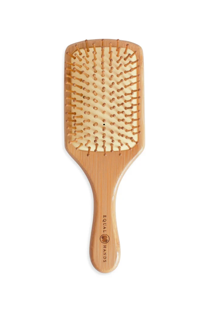 برس چوبی بامبو مستطیلی|Bamboo hair wooden brush