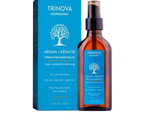 روغن آرگان و کراتین آبرسان و ترمیم کننده ترینووا TRINOVA حجم 100 میل|TRINOVA moisturizing and repairing argan oil and keratin 100ml
